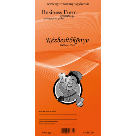 Kézbesítőkönyv 100 lapos -  Business Form