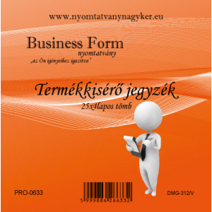 Termékkisérő Jegyzék 25×4 pld (10 db/csomag) - Business Form