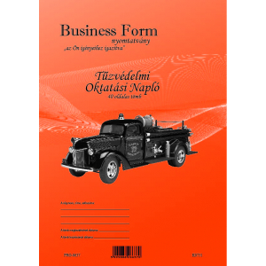 Tűzvédelmi Oktatási Napló A4  (10 tömb/csomag) - Business Form
